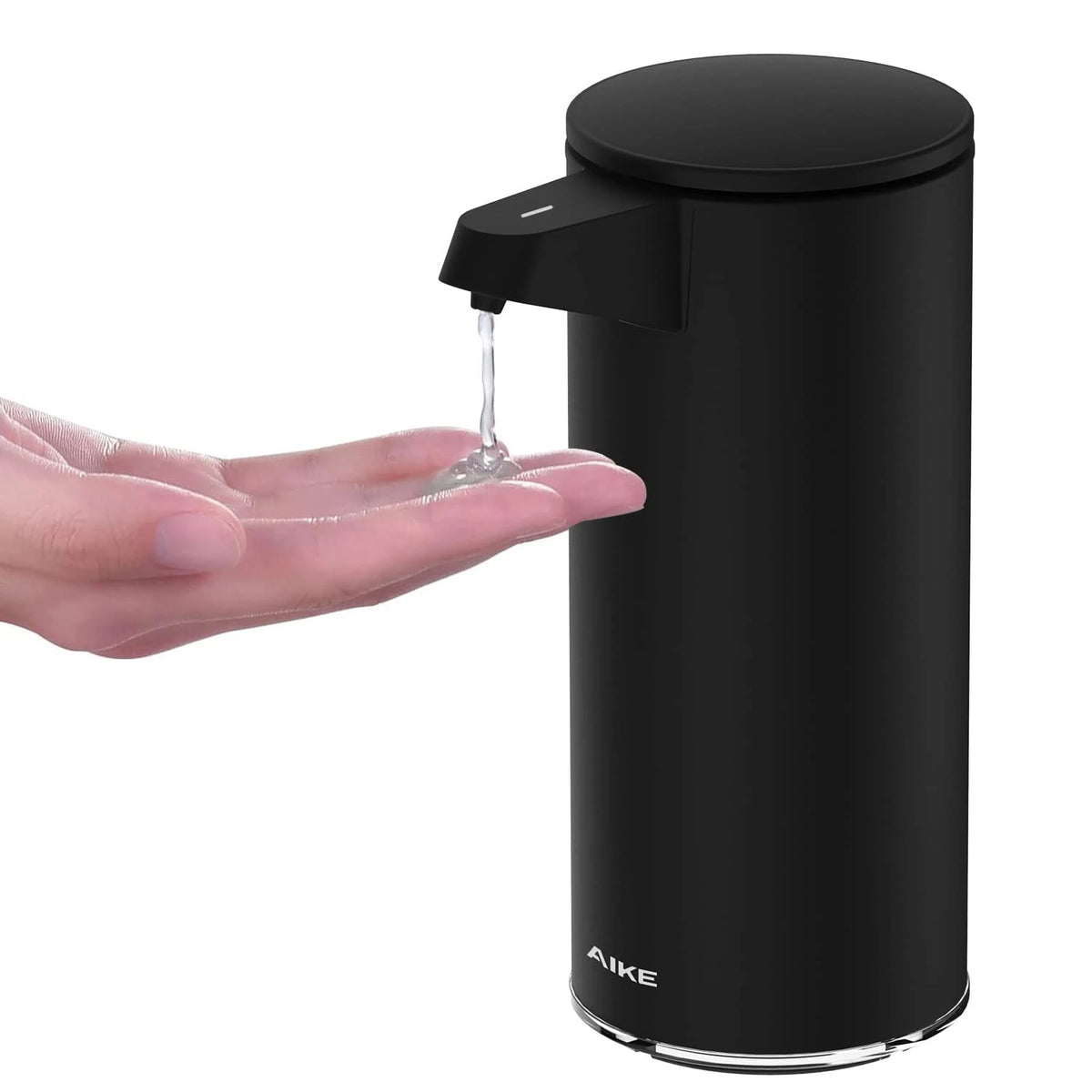 Dispensador automático de jabón AIKE con carga USB, dispensador sin contacto de acero inoxidable para detergente de cocina y jabón de manos para el baño