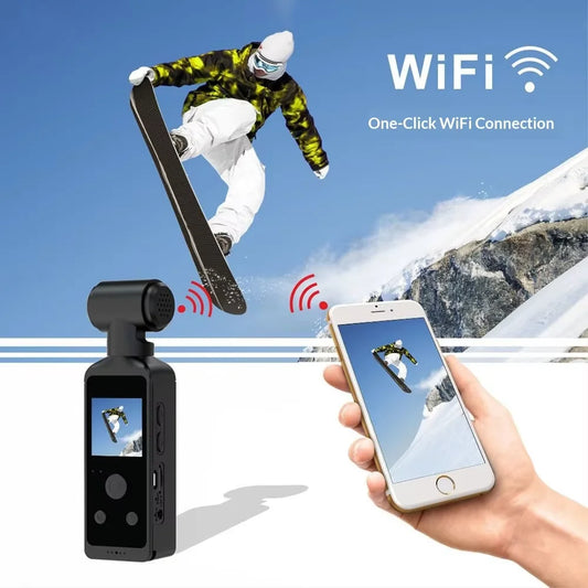 Ships From the US Mainland 4K Pocket Gimbal Camera Anti-Shake Waterproof Vlog Camera