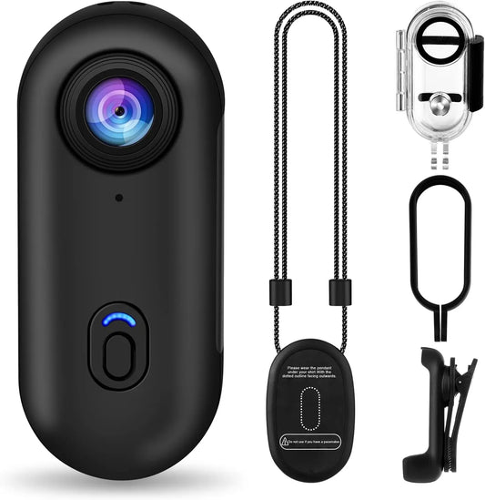 Mini Action Camera, Wearable Recording Camera, 4K Ultra-high Definition Video Quality, Waterproof Design