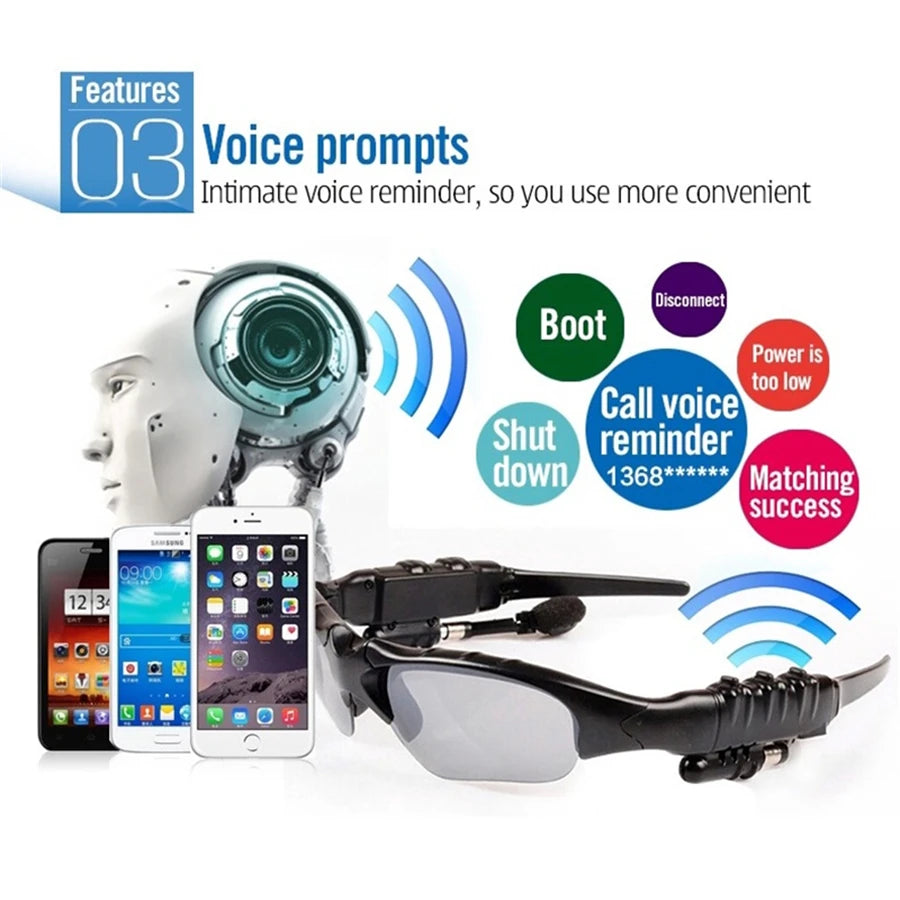 Gafas de sol con auriculares inalámbricos y micrófono, gafas inteligentes con altavoces estéreo, gafas de sol deportivas con auriculares para conducir y montar en bicicleta