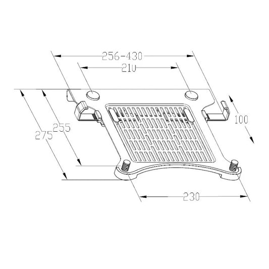 Laptop Holder 10"-17" Notebook Tray For Laptop Size within 17.3 inch Tablet PC Tray NB FP-2