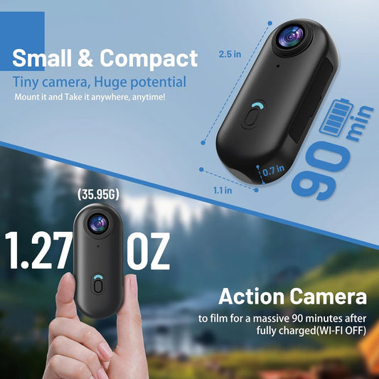 2026 Body Camera 1080P Action Camera with Wifi High Definition 1080p Digital Video Recorder Support Small Thumb Size
