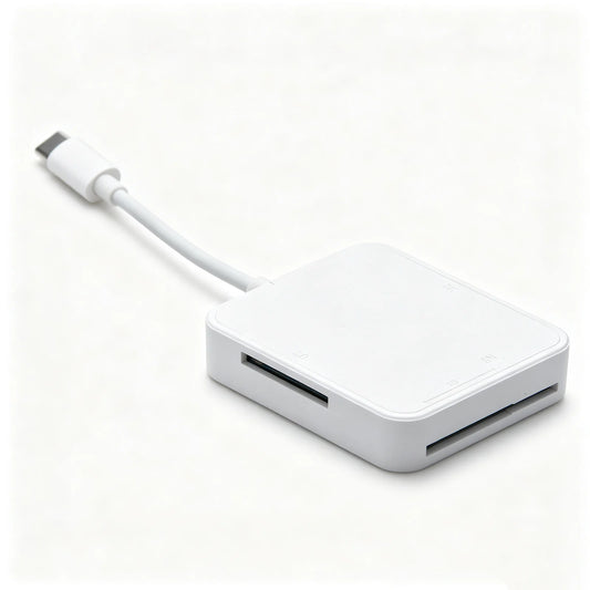 Adaptador lector de tarjetas de memoria 4 en 1 Tipo C USB-C Smart Media OTG Lector de tarjetas M2 SD SM XD para accesorios de teléfono móvil Android
