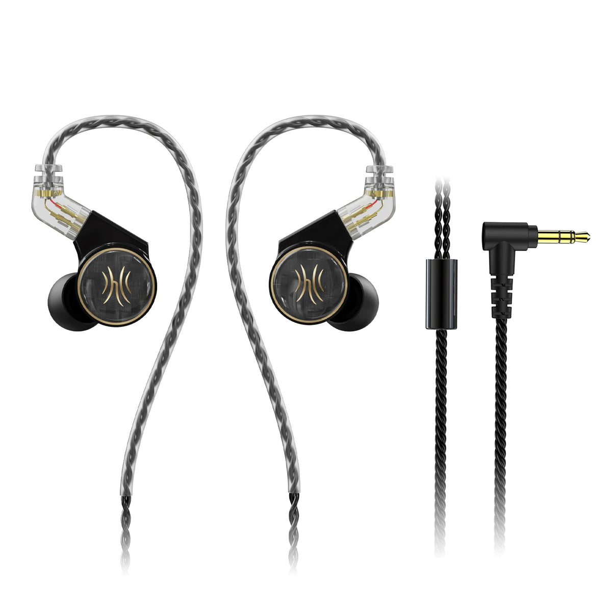 Oneodio Master1 Wired Earphones In Ear 1BA+1DD Hi-Res Monitor Headphones Detachable HiFi Earbuds 3.5mm/Type C With Microphone