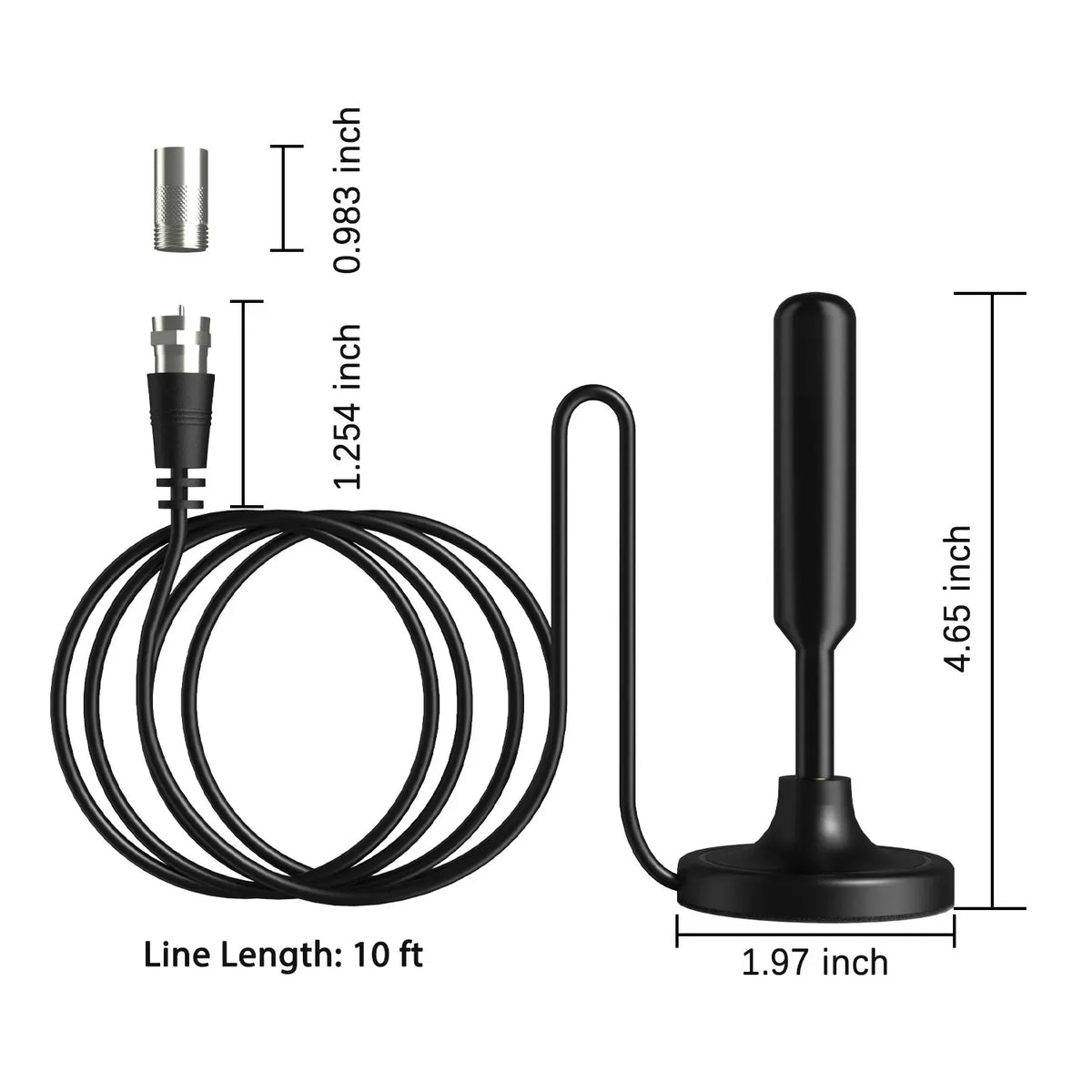 5600Miles TV Antenna HDTV Amplified Upgraded Digital 4K 1080P Long Range Indoor
