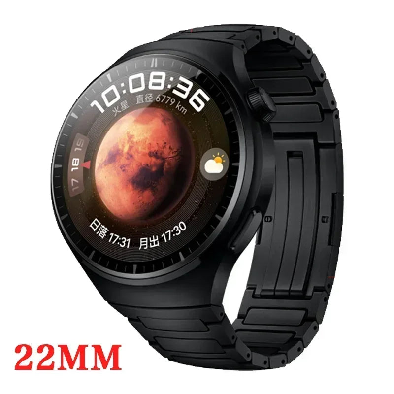 22mm Titanium Alloy Strap for Huawei Watch 5/5 Pro/4/4 Pro/GT3 Pro/GT GT2 2e 3 46mm Metal Bracelet Watchband Quick Remove Band