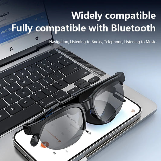 Nuevas gafas inteligentes 2026, traducción por IA, grabación de conversaciones vía Bluetooth, escuchar música, gafas de sol inteligentes para hombre y mujer