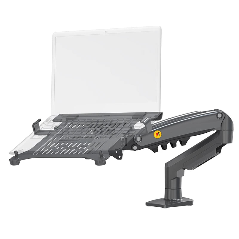2 in 1 NB NEW F80 + FP-2 for 17-30' Monitor + 10'-17' Laptop Desktop Holder Notebook Computer Mount Stand Laptop Clamp