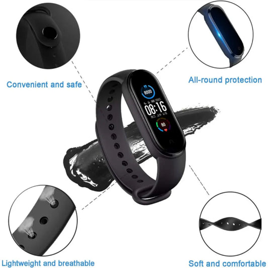 Correa para reloj inteligente Xiaomi Mi Band 7, pulsera de silicona para Xiaomi Mi Band 4, 5, 6 y 7 NFC, correa para Mi Band 6, 5, 4 y 3