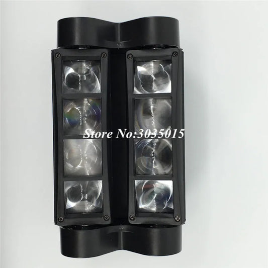 Mini LED 8x3W RGBW Moving Head Light LED Spider Beam Stage Lighting DMX 512 Spider Light Good for DJ Nightclub Party