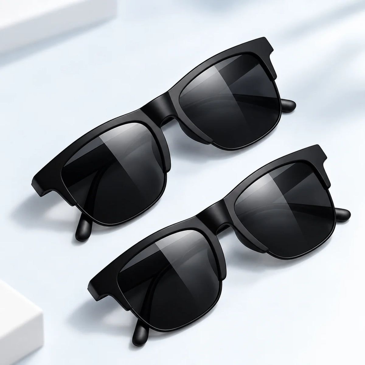Smart Glasses Hands-Free Calling AI Chat Logging Music Playback Bluetooth Sunglasses for Men Touch Control Selfie Anti Glare