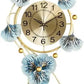Metal Handmade Mechanical Needle Hanging Clock-Battery Powered Big Size Modern Stylish Home Decor for Living Room Bedroom Hall