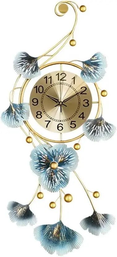 Metal Handmade Mechanical Needle Hanging Clock-Battery Powered Big Size Modern Stylish Home Decor for Living Room Bedroom Hall