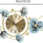 Metal Handmade Mechanical Needle Hanging Clock-Battery Powered Big Size Modern Stylish Home Decor for Living Room Bedroom Hall