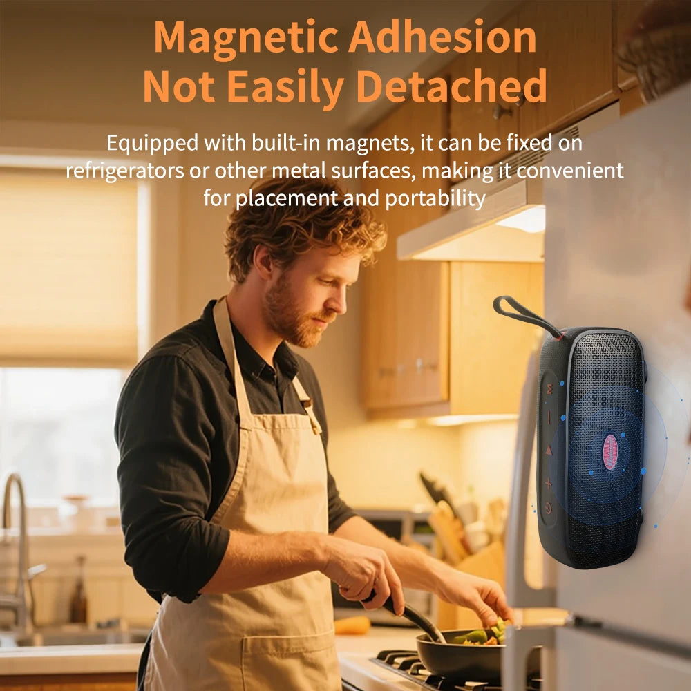 40W Wireless Portable Speaker with Subwoofer, TWS Interconnected Playback, Shockproof and Drop-resistant, Outdoor Indoor Use