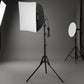 Kit de iluminación con softbox de plástico ajustable de 16 x 16 pulgadas, 3000-6500 K, alimentación de CA, para fotografía