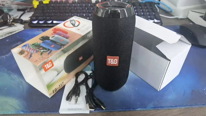 Altavoz inalámbrico portátil BT resistente al agua para exteriores y deportes, subwoofer TG117 con TF, AUX y USB, stock local en EE. UU. con entrega rápida de 3 a 7 días