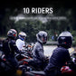 Lexin B4Fm-X Motorcycle Intercom & Helmet Headset 10 Riders 2000m Bluetooth Music Sharing Fast Charging Motorcycle Intercom