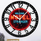 Fashion 25cm Circular Iron Wall Clock with Creative Elements