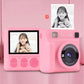 Tarjeta de 32 GB Cámara infantil digital de impresión instantánea Mini cámara HD para niños Mini cámara de impresión instantánea para niños con funda