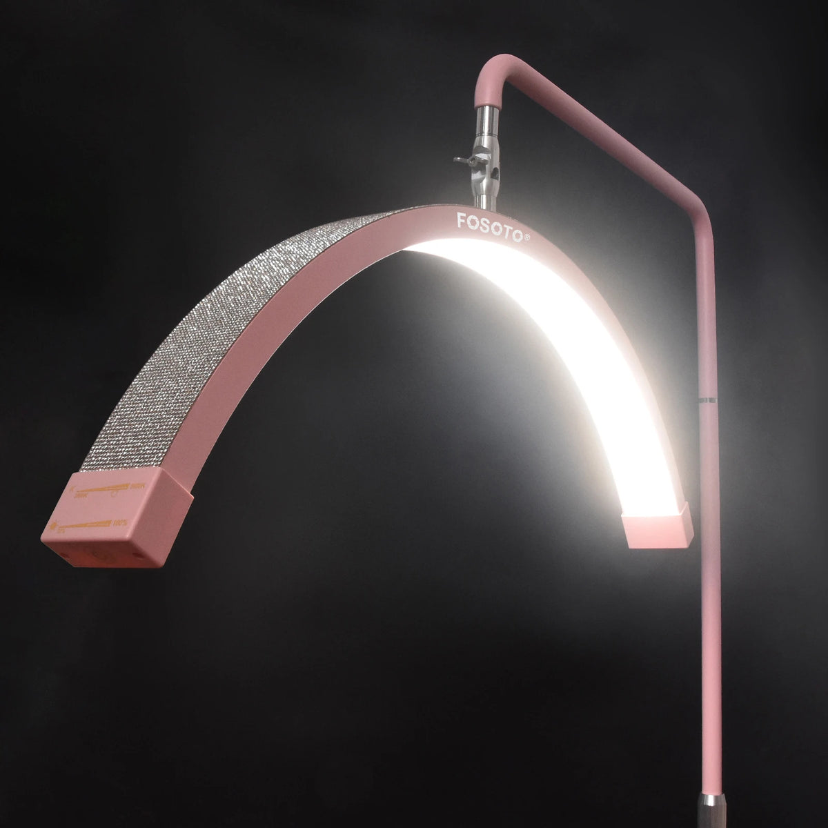 FOSOTO EU US Overseas Warehouse Gold Led Half Moon Light for Lashes Video Ring Lash Lamp for Facial Salon Photography Beauty Bed