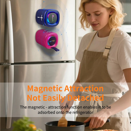 2 in 1 Magnetic Split 20W Wireless Speaker,Color Blocking Waterproof Dual Splittable TWS Portable Speaker for Home Outdoor, S18