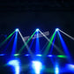 Mini Cabeza Móvil LED 8x3W RGBW Luz de Escenario de Haz LED Spider Iluminación DMX 512 Luz Spider Ideal para Discoteca DJ Fiesta