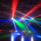 Mini Cabeza Móvil LED 8x3W RGBW Luz de Escenario de Haz LED Spider Iluminación DMX 512 Luz Spider Ideal para Discoteca DJ Fiesta