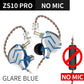 Auriculares KZ ZS10 Pro Gold 4BA+1DD híbridos con 10 controladores, graves HIFI, monitor intrauditivo, cancelación de ruido y diadema metálica