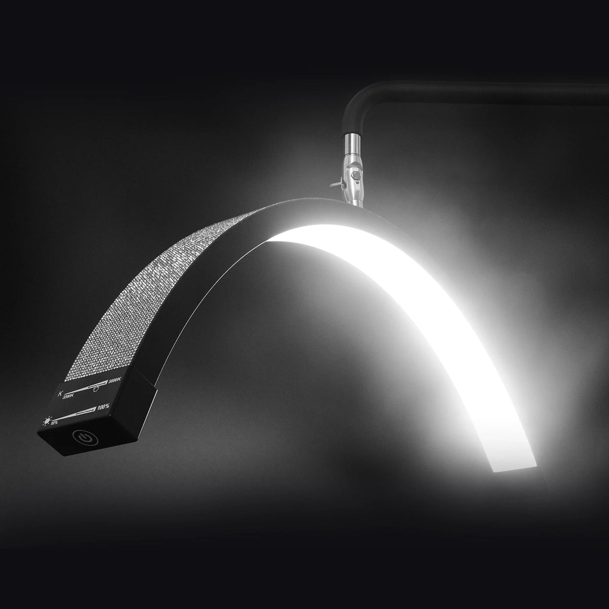 FOSOTO EU US Overseas Warehouse Gold Led Half Moon Light for Lashes Video Ring Lash Lamp for Facial Salon Photography Beauty Bed