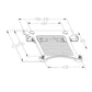 Soporte para portátil de 10"-17", bandeja para portátil de hasta 17,3", bandeja para tablet PC NB FP-2