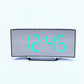 Smart Led Digital Alarm Clock With Backlight Usb Charging Rectangle Shape Bedroom Table Clock Mirror Design Home Decor Accessory