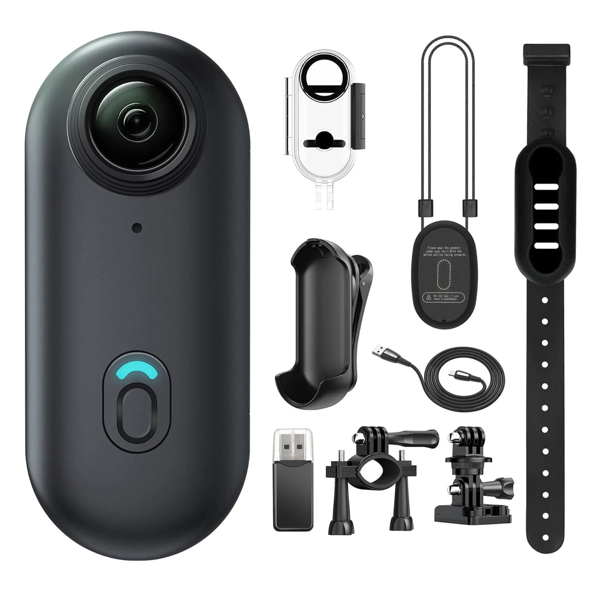 Mini Action Camera, Wearable Recording Camera, 4K Ultra-high Definition Video Quality, Waterproof Design
