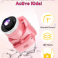 Kids Digital Camera With Projector 1080P HD Video Camcorder Toy 24 Inch IPS Screen Drop Resistant 32GB Card USB C Rechargeable