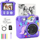 Tarjeta de 32 GB Cámara infantil digital de impresión instantánea Mini cámara HD para niños Mini cámara de impresión instantánea para niños con funda