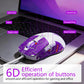 T-WOLF RGB Gaming Mouse Wired 6D Programmable Buttons Ergonomic Gamer Mouse 4 Levels DPI Adjustable Computer Mouse USB Wired Mouse Breathing Light Gaming Mice 1.5m Cable for PC Laptop E-sports Mouse Purple