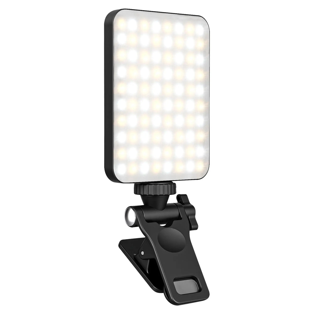 Luz portátil recargable de 2000 mAh con clip para selfies, 3 modos y 10 niveles de brillo para iluminación fotográfica de teléfono y portátil