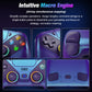Para mando de PlayStation 5, mando inalámbrico RGB con Bluetooth, gamepad para PS5 con macro/turbo y vibración DualSense