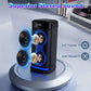 Black Portable for 5.0 Party Speaker LED Light Display Screen Mic Remote Control TWS Treble Bass Echo 10-15 Hours Playtime