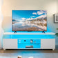 Centro de entretenimiento para TV Cubehom, soporte LED para TV, centro de juegos para TV de 50 pulgadas, soporte de TV moderno con almacenamiento, consola de TV para Ga