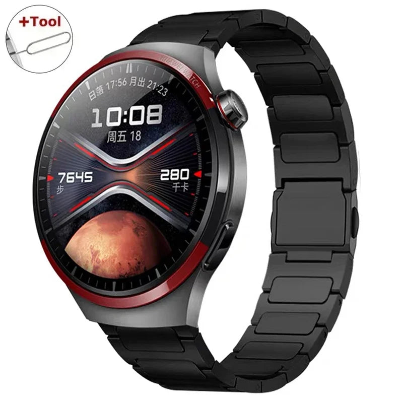 Correa magnética de titanio de 22 mm para Huawei Watch GT3 Pro, Watch 4/4 Pro y GT4 de 46 mm, compatible con Amazfit GTR 4/3/2, correa equilibrada