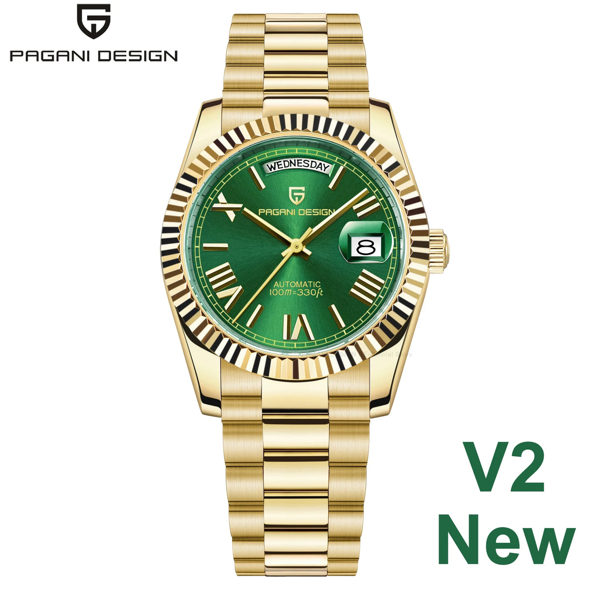 2026 Nuevo PAGANI DESIGN DD36 Reloj mecánico para hombre Dorado Reloj automático de lujo para hombre Cristal de zafiro antirreflejante Resistente al agua Regalo