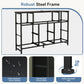 JHK LED TV Stand Dresser with 8 Fabric Drawers Entertainment Center with Charging Station and Open Shelves Wood Top Media Console for 45-55 inch