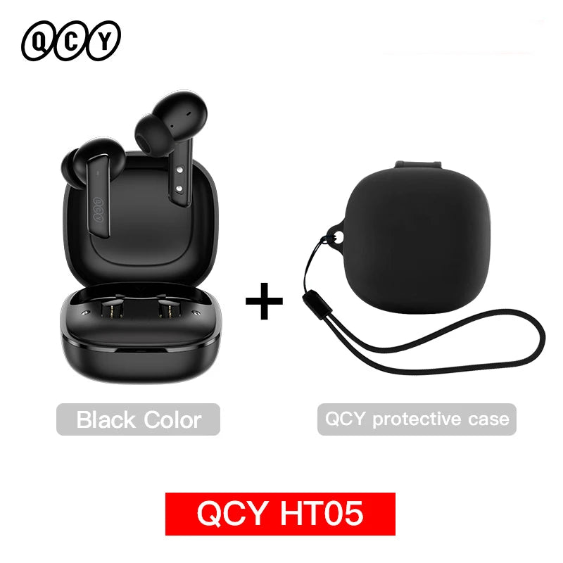 Auricular inalámbrico QCY HT05 MeloBuds ANC con cancelación de ruido de 40 dB, Bluetooth 5.2, 6 micrófonos, ENC, llamadas HD, modo transparencia