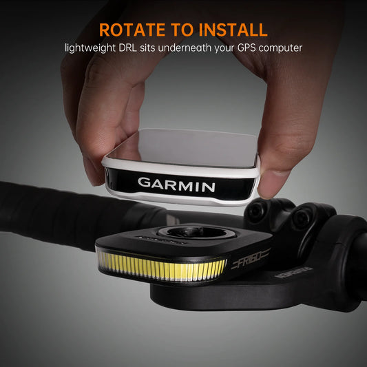 RAVEMEN FR160 Luz Delantera Para Bicicleta Para Ciclocomputadores Garmin XOSS IGPSPORT Magene Recargable USB-C Luz Delantera LED COB De Seguridad De Advertencia Diurna Impermeable IPX6 Visibilidad Lateral 6 Modos Compacta Ligera 55g