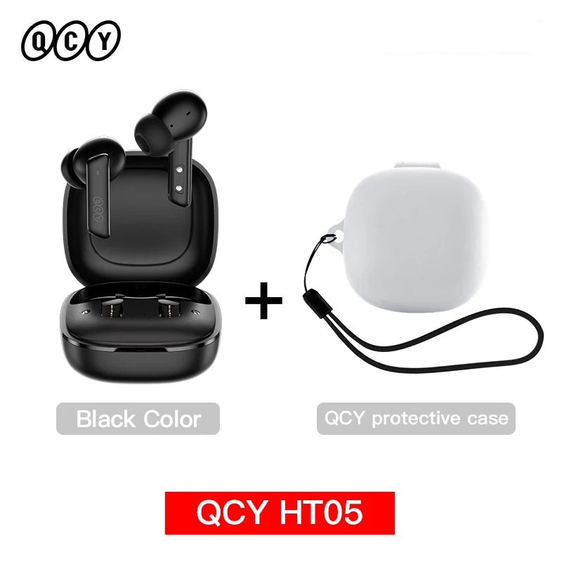 Auricular inalámbrico QCY HT05 MeloBuds ANC con cancelación de ruido de 40 dB, Bluetooth 5.2, 6 micrófonos, ENC, llamadas HD, modo transparencia