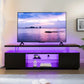 Centro de entretenimiento para TV Cubehom, soporte LED para TV, centro de juegos para TV de 50 pulgadas, soporte de TV moderno con almacenamiento, consola de TV para Ga