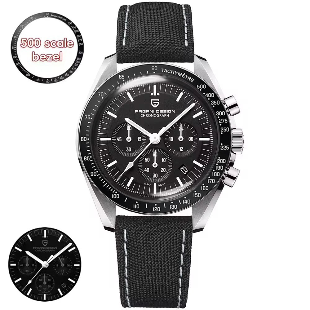 2026 Nuevo Reloj para Hombre PAGANI DESIGN Moon V6 Reloj de Cuarzo de Lujo para Hombre Cronógrafo VK63 Regalo para Hombre Cristal Zafiro Antirreflejante Luminoso