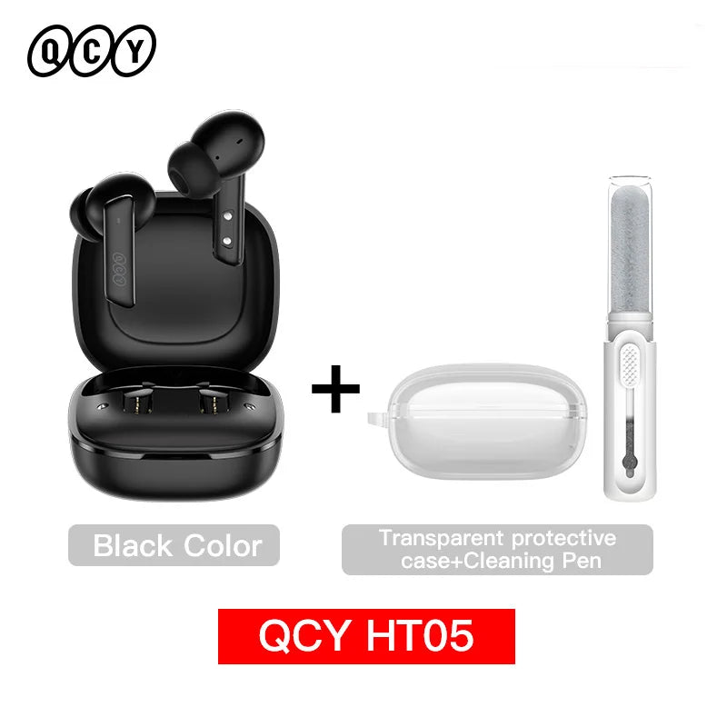 Auricular inalámbrico QCY HT05 MeloBuds ANC con cancelación de ruido de 40 dB, Bluetooth 5.2, 6 micrófonos, ENC, llamadas HD, modo transparencia