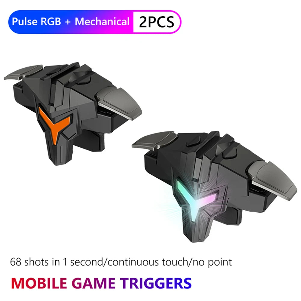 Disparador móvil A1 para juegos, controlador para jugar a PUBG en el teléfono, gamepad, joystick, gatillos de apuntado y disparo para 4 dedos para PUBG Mobile en teléfono
